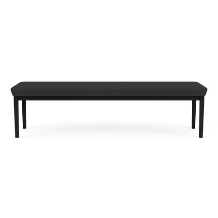 Lesro Lenox Steel 3 Seat Bench, Graphite (Gray) Seat, Graphite Back, 67 W 21 L 18.5 H LS3001